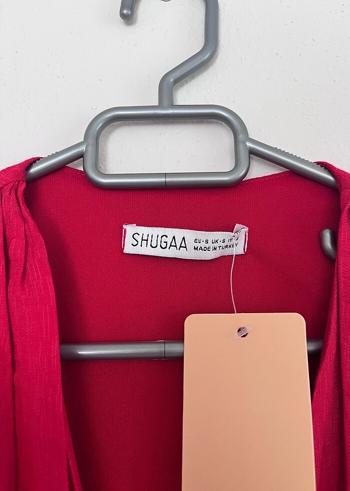 Abiye kat kat kırmızı elbise - Görsel 3