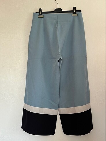 Yandan gizli fermuarlı bol paça rahat pantalon - Görsel 3