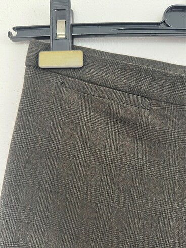 Kumaş kendinden desenli pantalon - Görsel 2