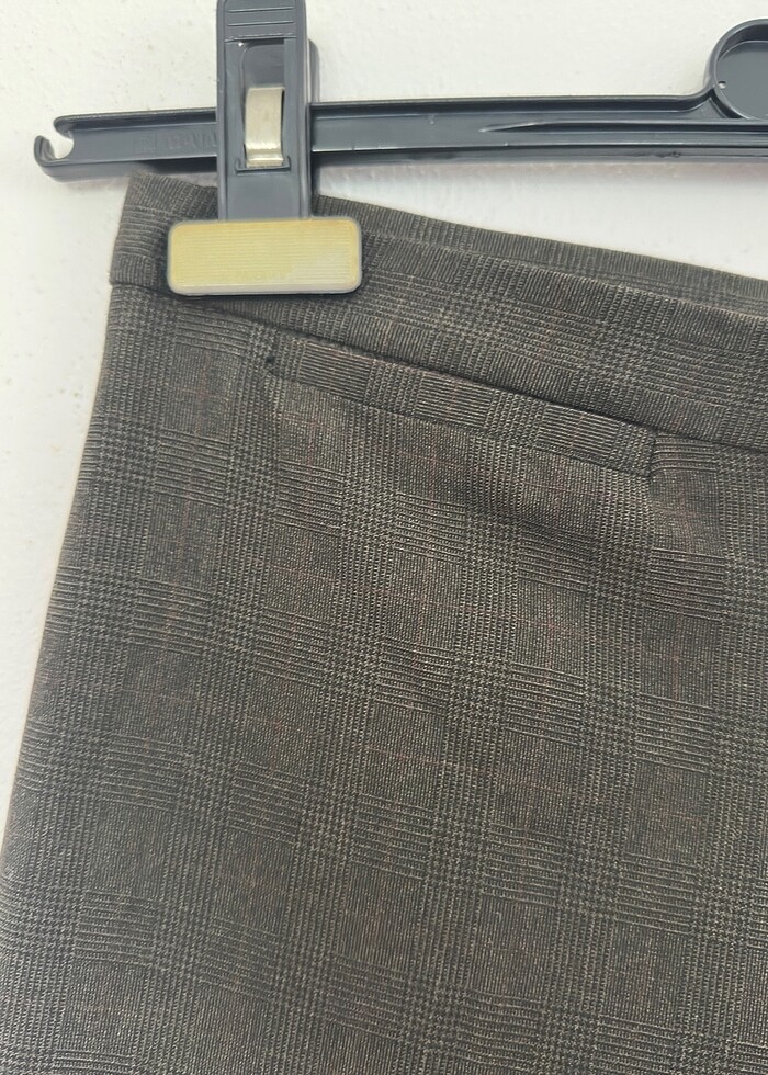 Kumaş kendinden desenli pantalon - Görsel 2