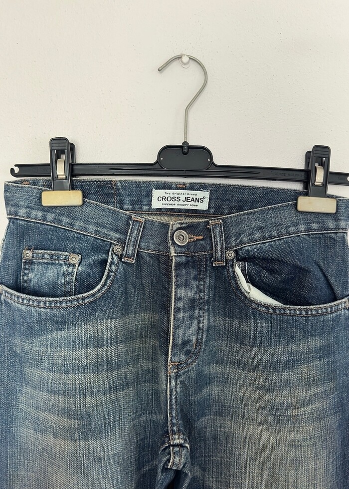 İspanyol paça orjinal jean Vintage - Görsel 2