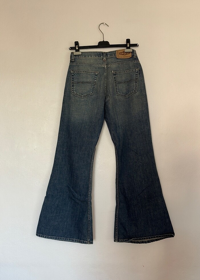 İspanyol paça orjinal jean Vintage - Görsel 4