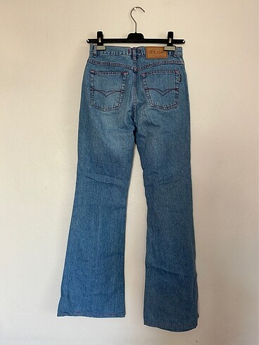 Adil ışık orjinal yama detaylı ispanyol jean Vintage Messy girl - Görsel 5