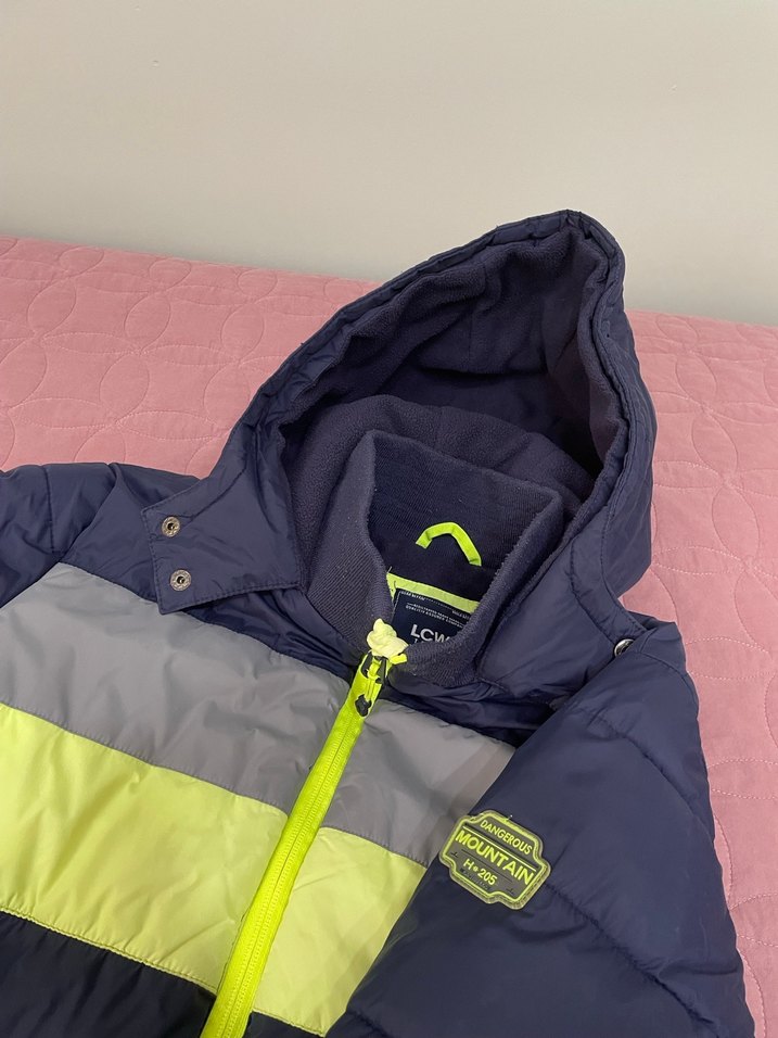 Erkek Çocuk Renkli Kapüşonlu Fermuarlı Mont - Görsel 4