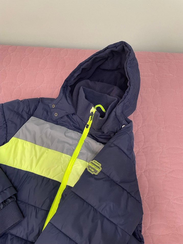 Erkek Çocuk Renkli Kapüşonlu Fermuarlı Mont - Görsel 3