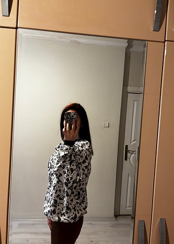 Kadın Gri Uzun Kollu Salaş Sweatshirt - Görsel 3