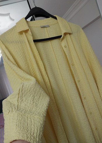 Sarı Düğmeli Uzun Kollu LTB marka gömlek - Görsel 2