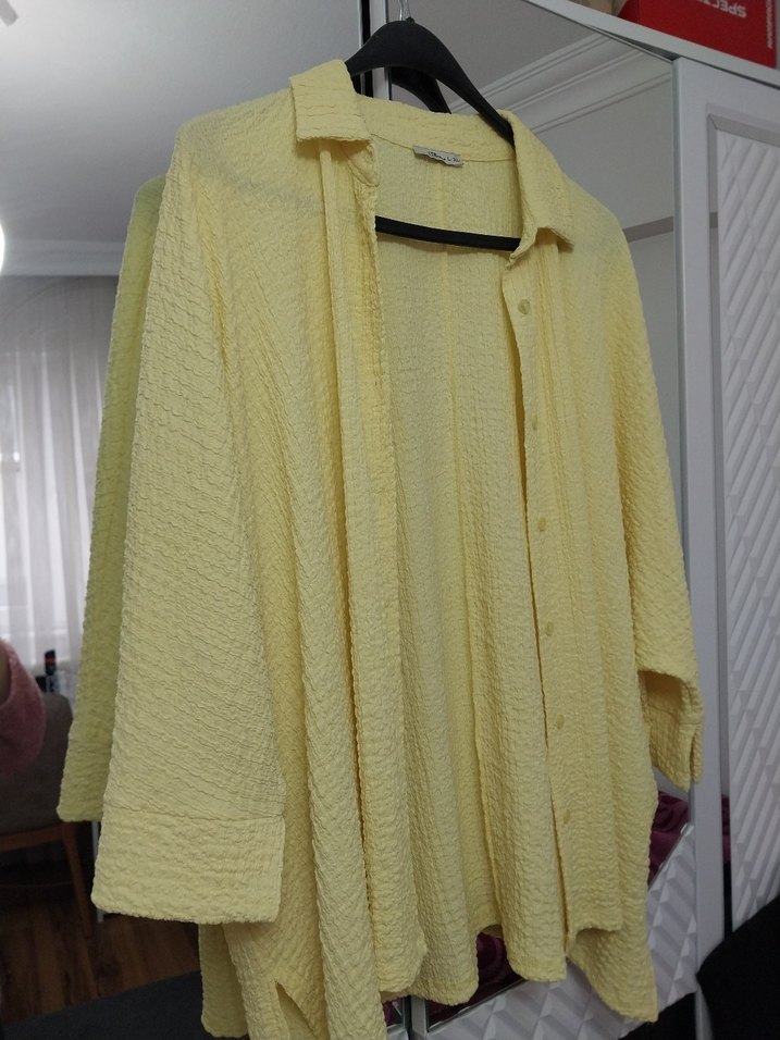 Sarı Düğmeli Uzun Kollu LTB marka gömlek - Görsel 5