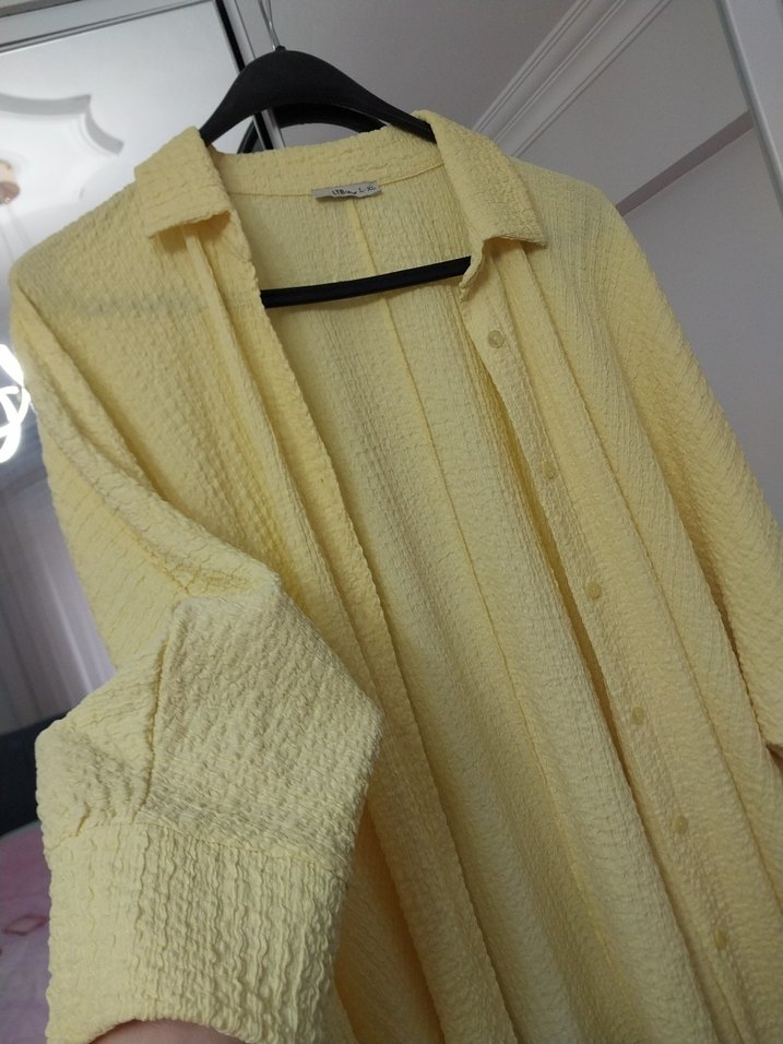 Sarı Düğmeli Uzun Kollu LTB marka gömlek - Görsel 2