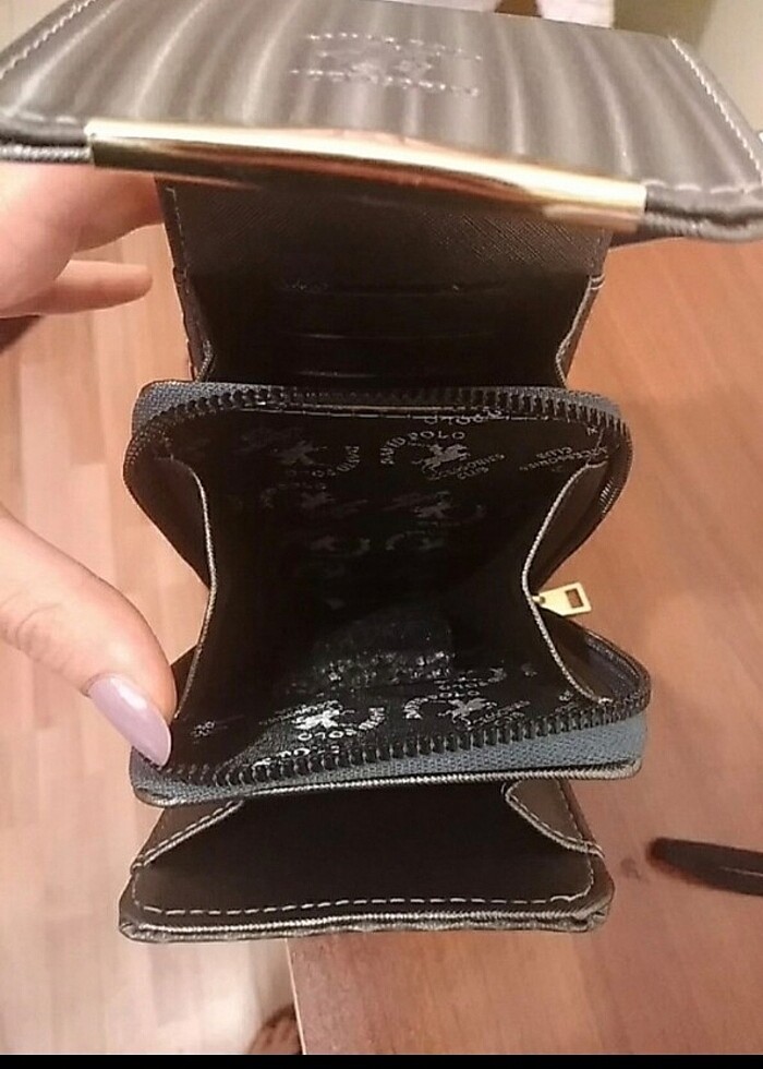 3 bölmeli cüzdan çanta  - Görsel 3