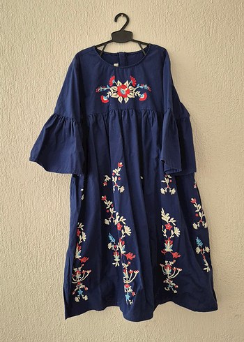 LC Waikiki baskılı yarım kollu kız çocuk elbise