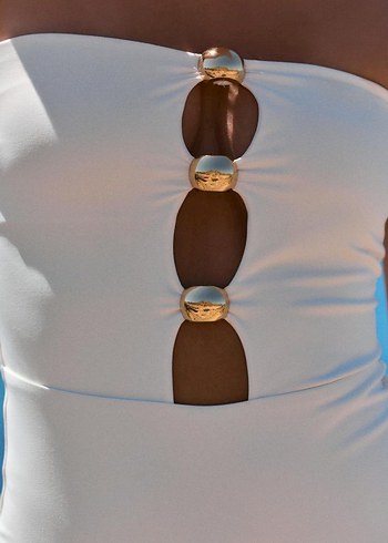 Zara  Straplez Kadın Mayo - Görsel 4