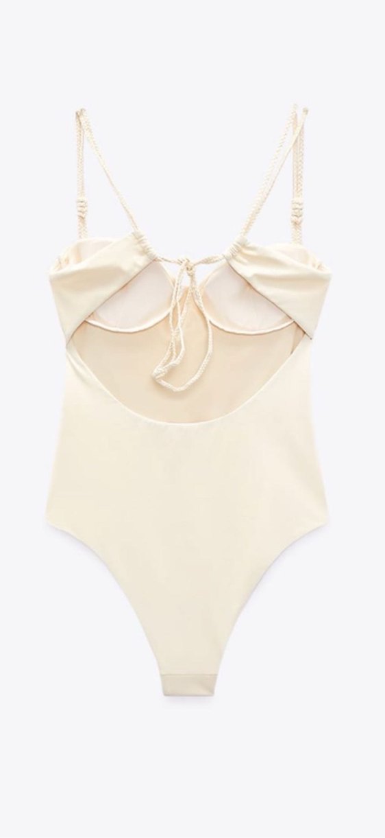 Zara örgü detaylı mayo - Görsel 3