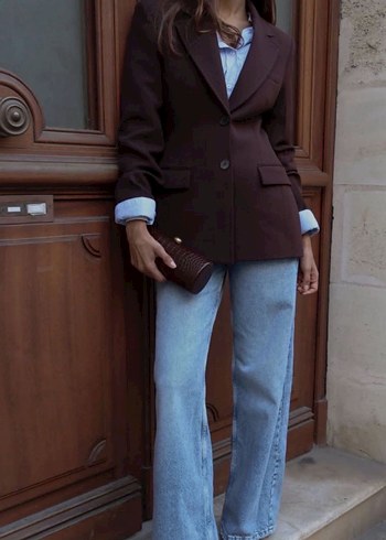 Zara blazer bele oturan - Görsel 11