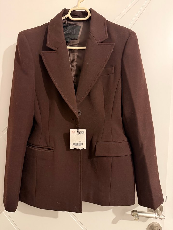 Zara blazer bele oturan - Görsel 3