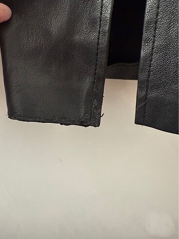 xs Beden siyah Renk Deri stradivarius pantolon