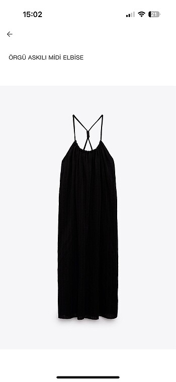 Zara 0koton astarlı örgü detayelbise