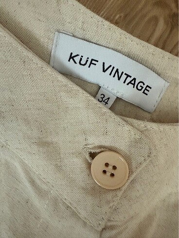 xs Beden camel Renk Küf vintage keten şort