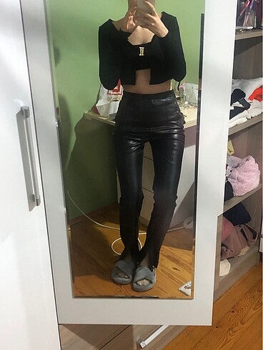 Stradivarius deri pantolon