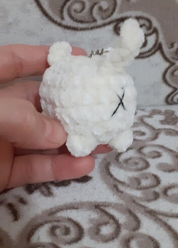 Diğer Amigurumi kadife kedi anahtarlık 