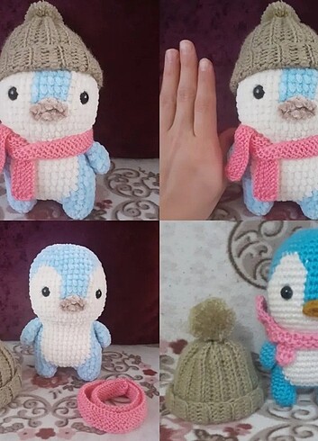  Beden Renk Amigurumi Kadife Penguen 