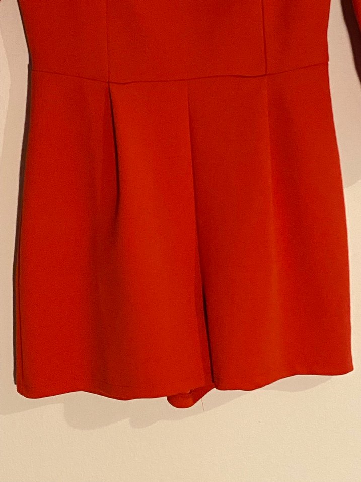 Bershka Kırmızı Mini Tulum - Görsel 3