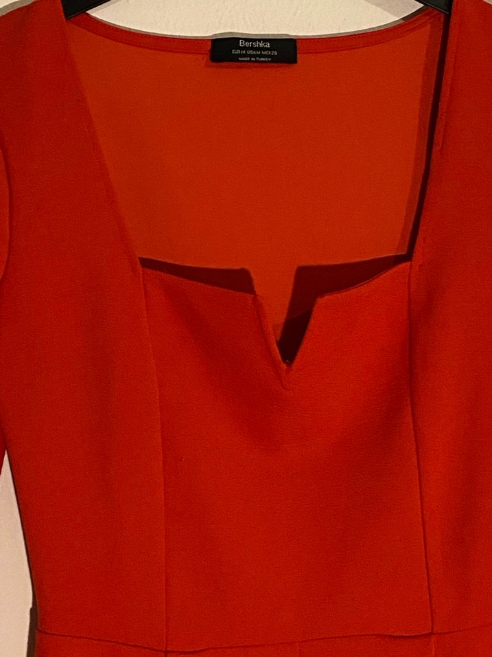 Bershka Kırmızı Mini Tulum - Görsel 2