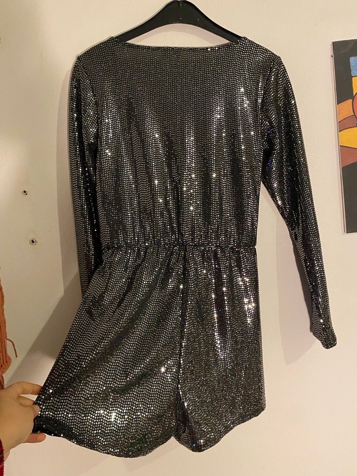 H&M Payetli Mini Tulum - Görsel 4