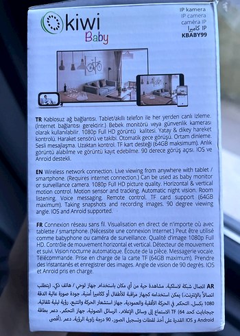 Kiwi Baby 99 Beyaz IP Bebek Kamerası - Görsel 2