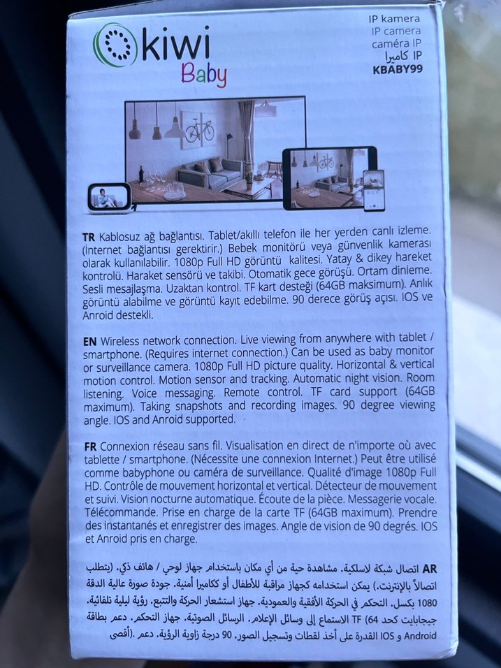 Kiwi Baby 99 Beyaz IP Bebek Kamerası - Görsel 2