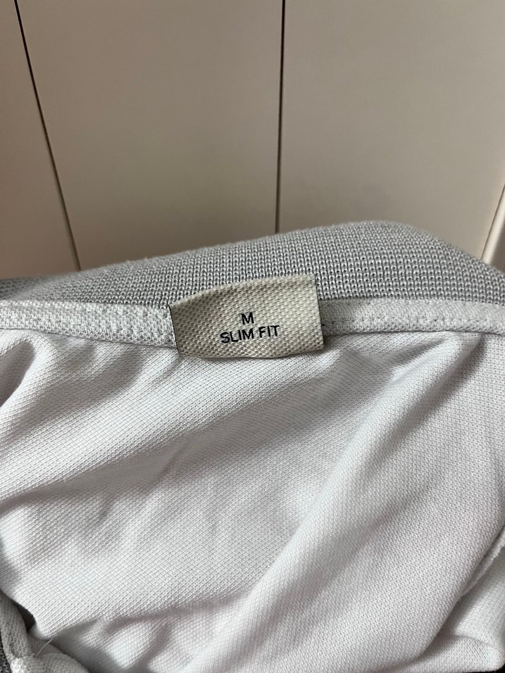 Erkek Beyaz Polo Yaka Kısa Kollu Tişört - Görsel 3