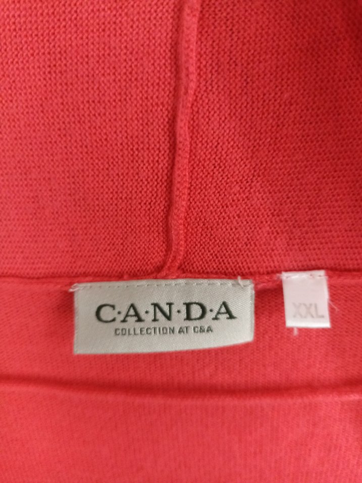 Kırmızı Uzun Kollu Salaş Kadın Hırka - Görsel 3