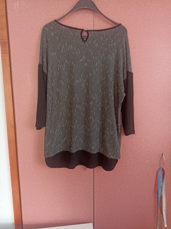 Gri Triko bluz - Görsel 3