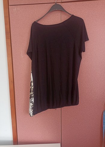 Kadın Kahverengi Baskılı Salaş Bluz - Görsel 2