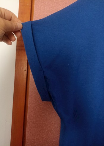 46 Beden saks mavisi tişört