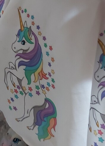7 Yaş Beden çeşitli Renk 7,8 9 yaş unicornlu 1 kez doğum günün de giydi sıfır desem yere