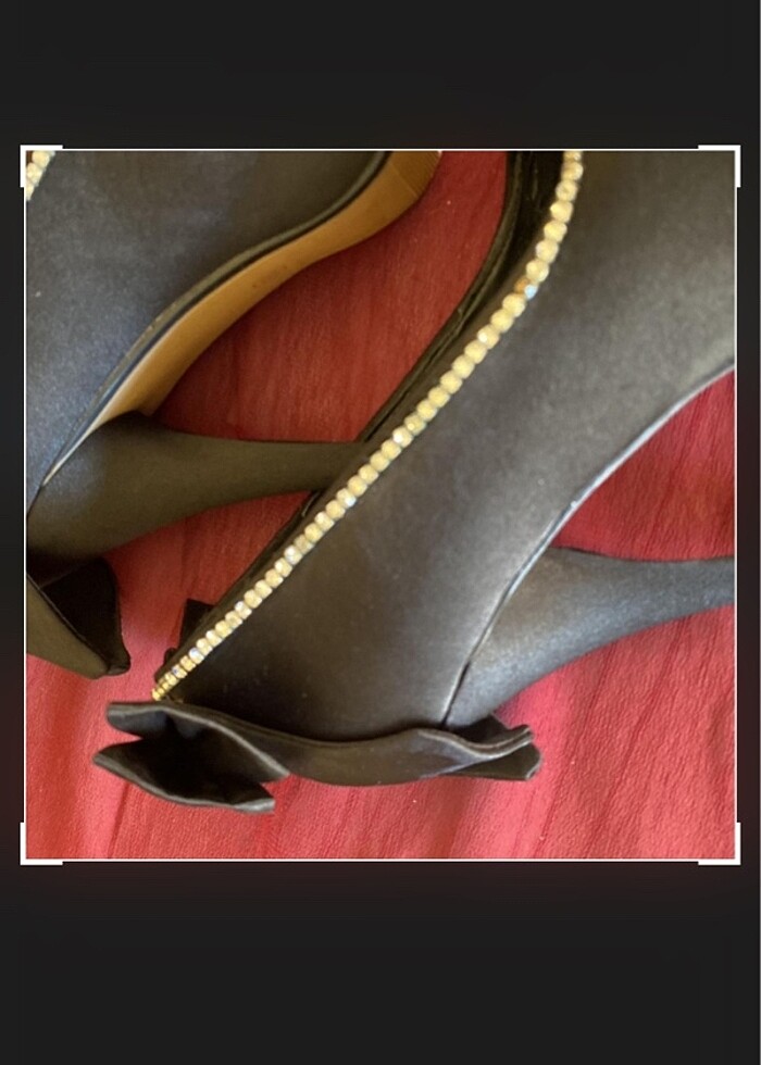 İSSİMO SATEN TAŞLİ PLATFORM TOPUKLU ABİYE&21 - Görsel 3