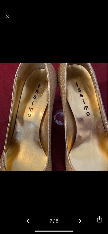 İSSİMO ABİYE GOLD AYAKKABİ&8 - Görsel 5