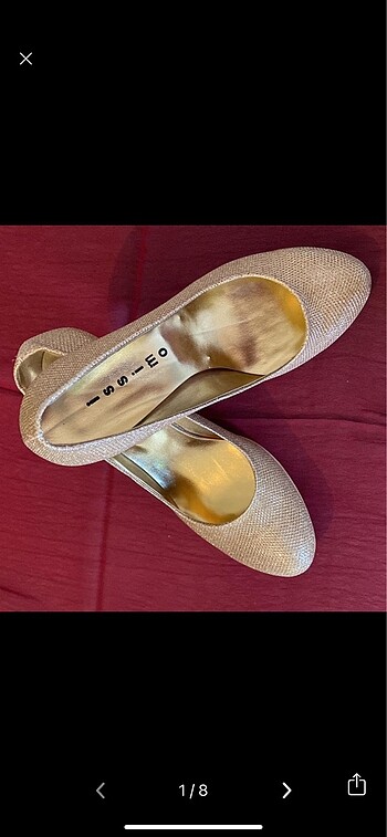 İSSİMO ABİYE GOLD AYAKKABİ&8 - Görsel 6