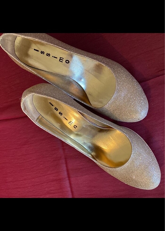 İSSİMO ABİYE GOLD AYAKKABİ&8 - Görsel 2