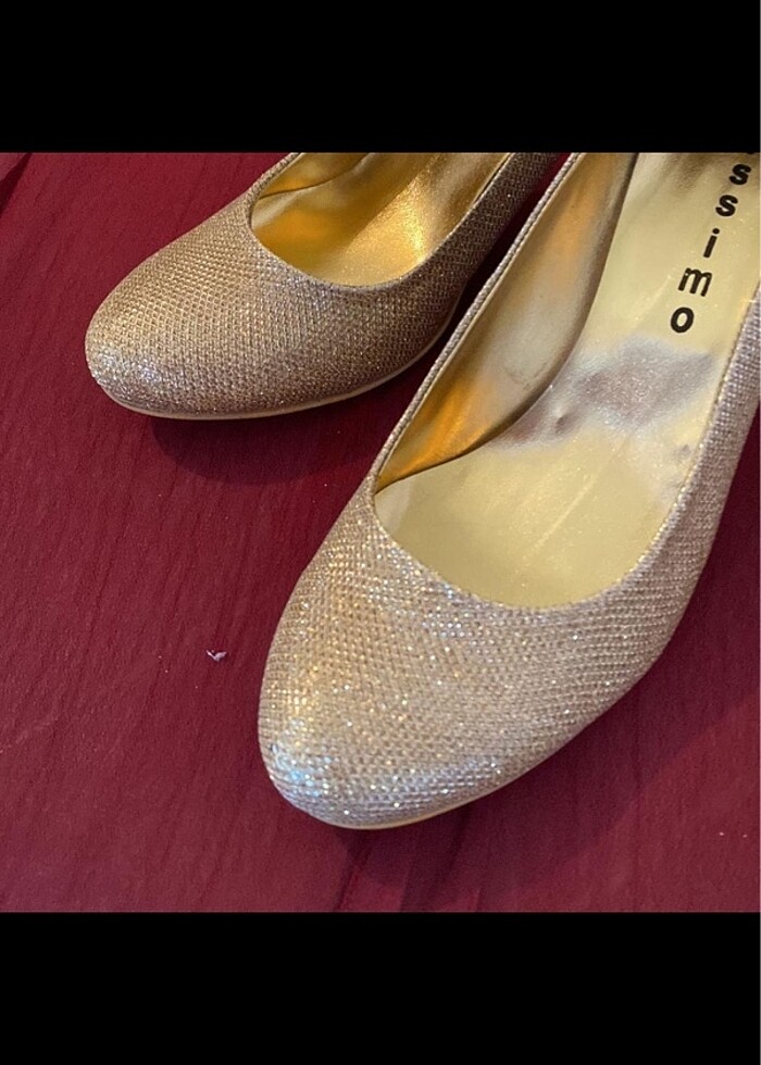 İSSİMO ABİYE GOLD AYAKKABİ&8 - Görsel 4