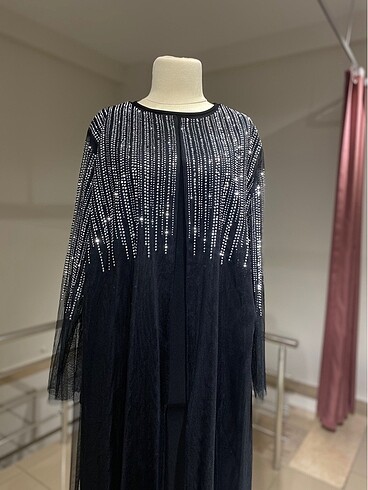 Diğer Işıltılı Büyük Beden Abaya