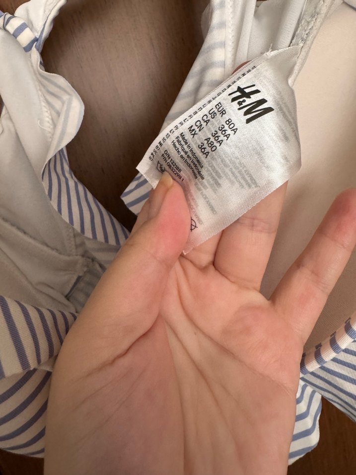 Çizgili Bohem bikini takımı - Görsel 3