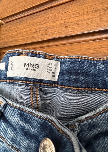 Kadın Mavi Denim  Kot Pantolon - Görsel 4