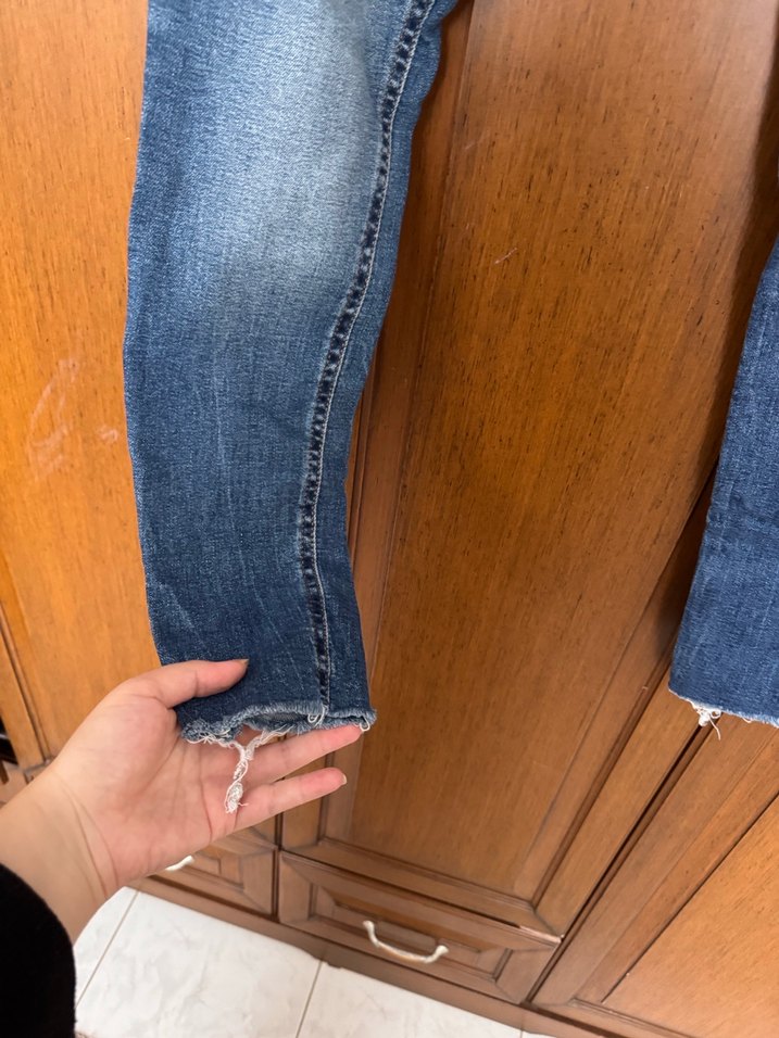 Kadın Mavi Denim  Kot Pantolon - Görsel 2