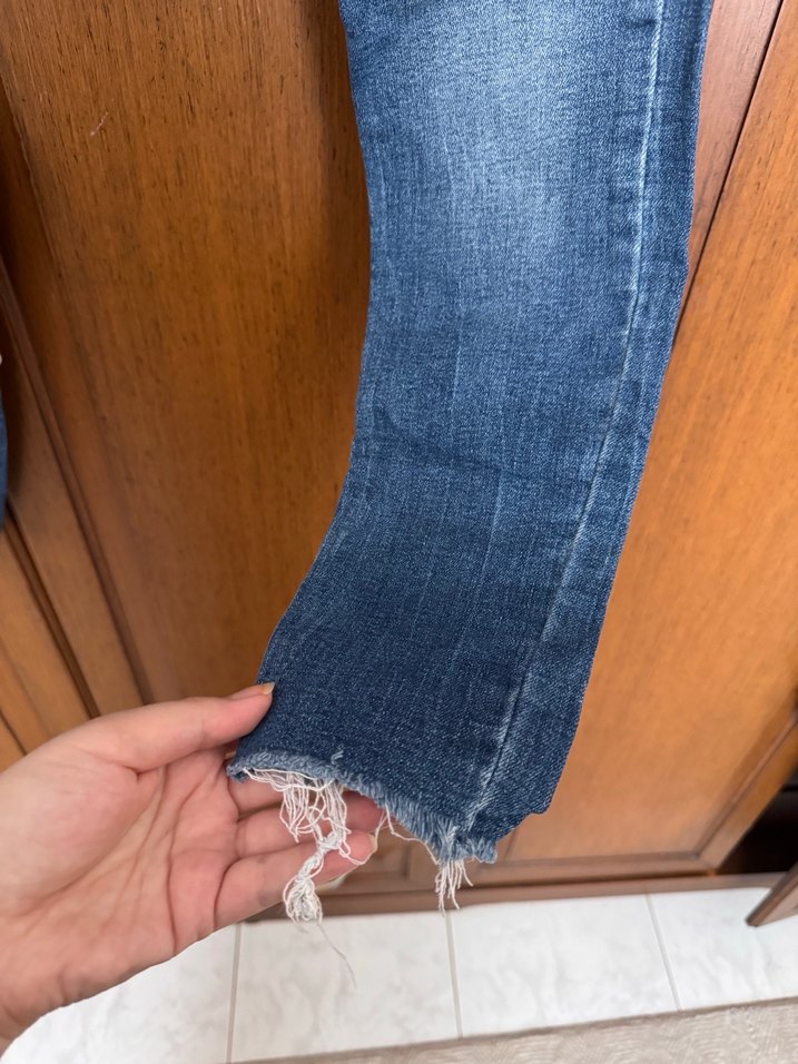 Kadın Mavi Denim  Kot Pantolon - Görsel 3