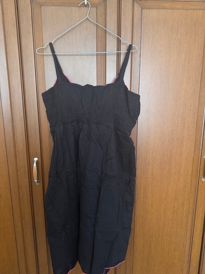 Askılı çiçek desenli yazlık elbise - Görsel 3