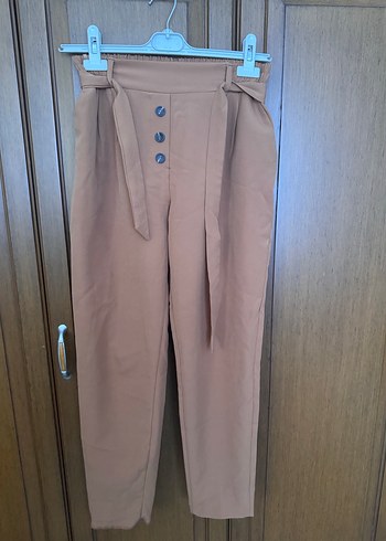 Kemerli Kadın Kumaş Pantolon - Görsel 11