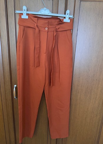 Kemerli Kadın Kumaş Pantolon - Görsel 8