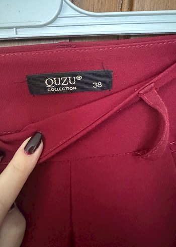 Kemerli Kadın Kumaş Pantolon - Görsel 4